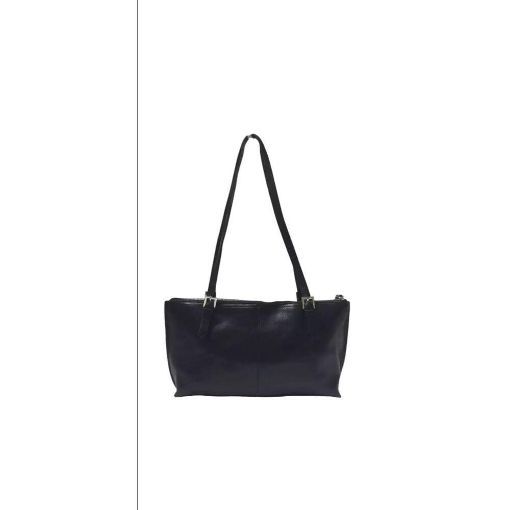 Hobo The Original Black Leather Double Handles Zip Tote Shoulder Bag - Picture 7 of 14